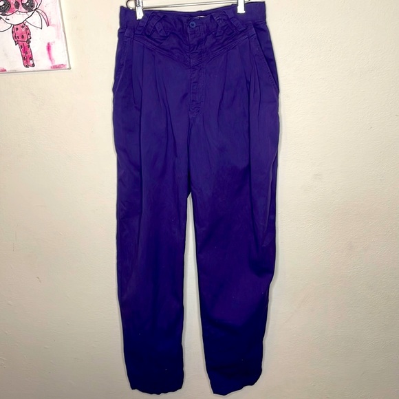 Z. Cavaricci Pants & Jumpsuits Vintage Late 8s Z Cavaricci Twill Pants Pleated Front Reverse